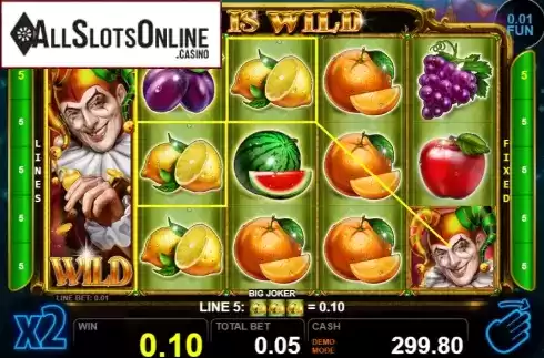 Win screen 2. Big Joker from Casino Technology