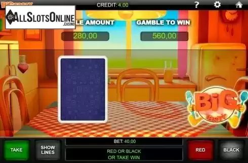 Gamble screen. Big Tasty from iGaming2go