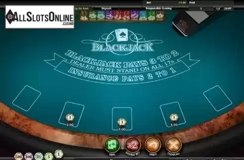 Game Screen 3. Blackjack (RTG) from RTG