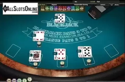 Game Screen 1. Blackjack (RTG) from RTG
