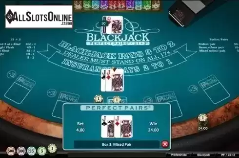 Reel screen. Blackjack (Realistic) from Realistic
