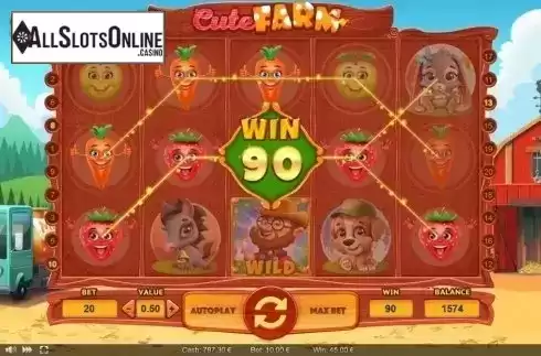 Win screen. Cute Farm from Thunderspin