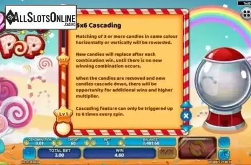 Game Rules 1. Candy Pop from Spadegaming