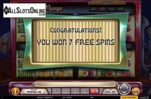 Free Spins 1. Cash Pump from Play'n Go