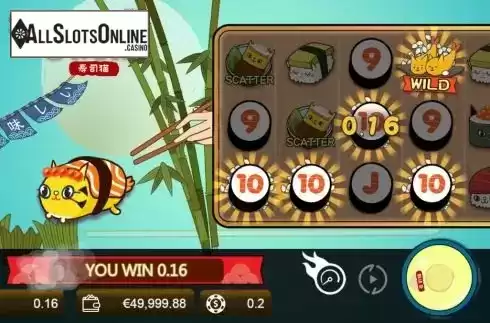 Win screen 3. Cat Sushi from Manna Play