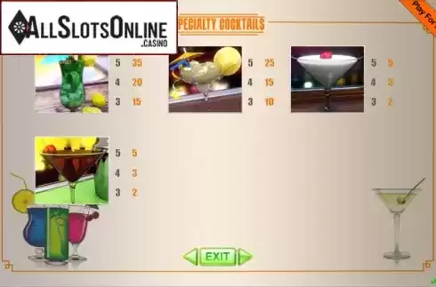 Screen8. Cocktails from Portomaso Gaming