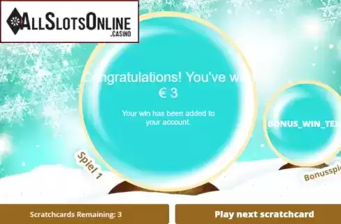 Win screen 1. Cool Cash from Gluck Games