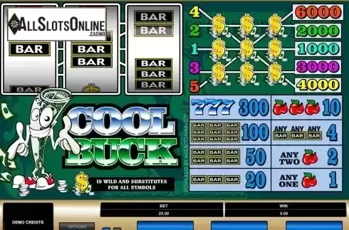 Screen2. Cool Buck (Flash) from Microgaming