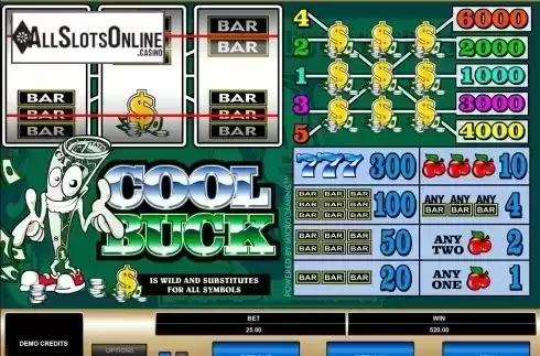 Screen3. Cool Buck (Flash) from Microgaming