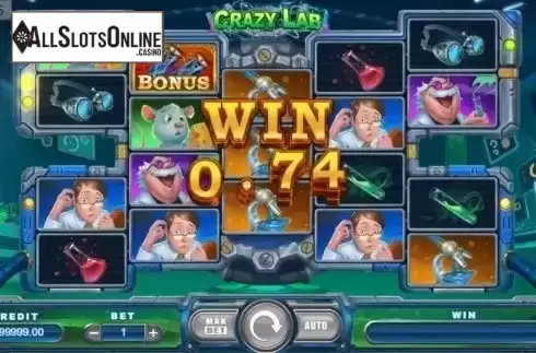 Win Screen. Crazy Lab from TIDY
