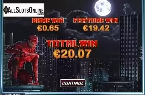 Feature Win. DareDevil from Playtech
