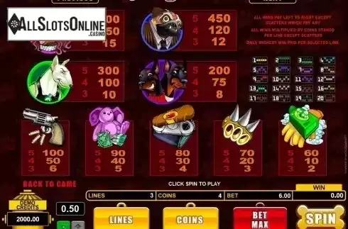 Screen3. Dogfather from Microgaming