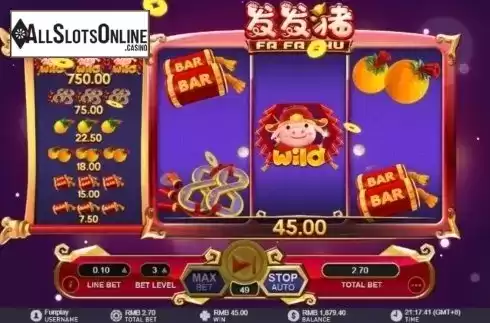 Win Screen. Fa Fa Zhu from GamePlay