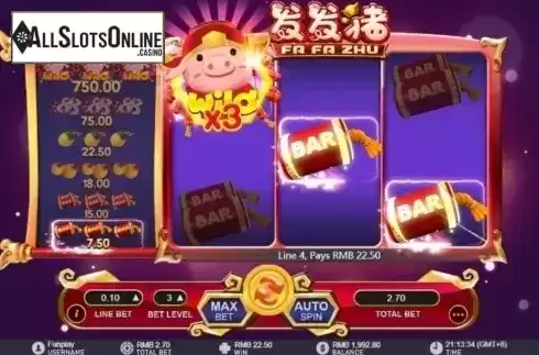 Win Screen. Fa Fa Zhu from GamePlay