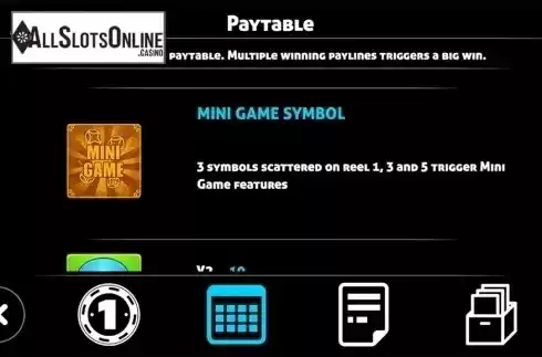 Paytable 3. Face Slot from Triple Profits Games