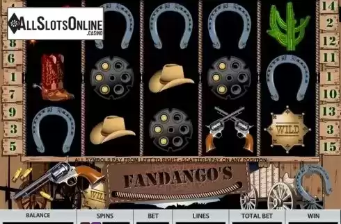 Game Workflow screen. Fandango's from Pragmatic Play