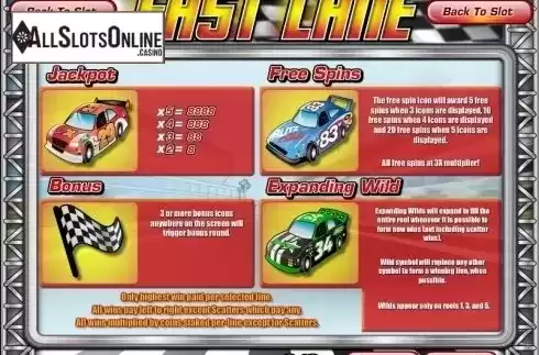 Screen3. Fast Lane from Rival Gaming