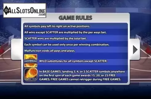 Game Rules. Fastbreak from KA Gaming