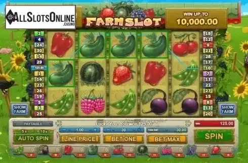 Win Screen 2. Farm Slot from GamesOS