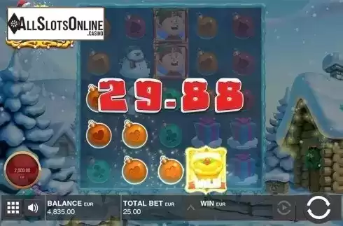 Wild win screen. Fat Santa from Push Gaming