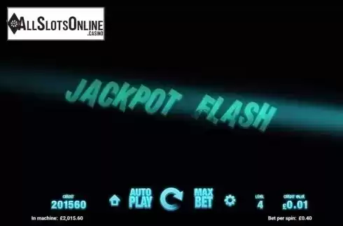 Jackpot flash feature screen . Fish Tank from Magnet Gaming