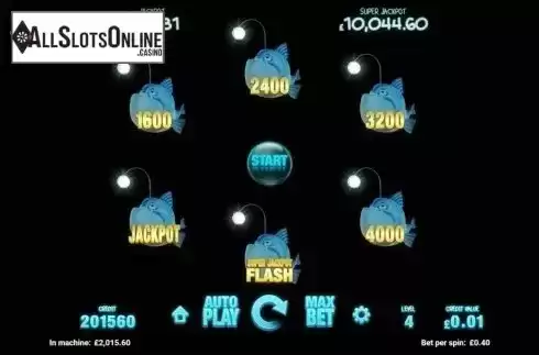Jackpot flash feature screen 2. Fish Tank from Magnet Gaming