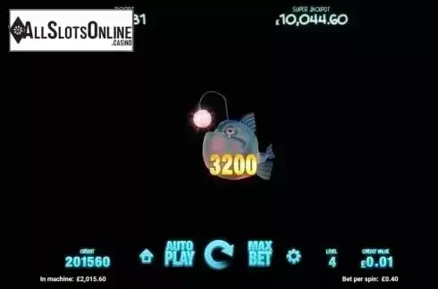 Jackpot flash feature screen 3. Fish Tank from Magnet Gaming