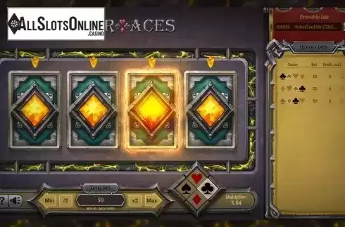 Win Screen 1. Four Aces from Evoplay Entertainment