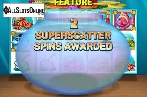 Free Spins screen. Gold Fish (WMS) from WMS