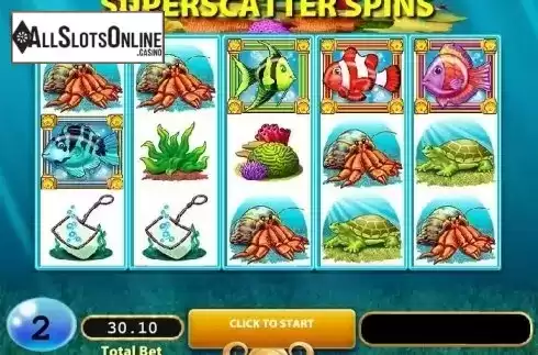 Free Spins screen. Gold Fish (WMS) from WMS