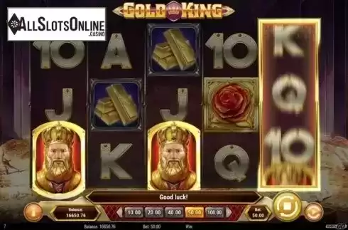 Scatter screen. Gold King from Play'n Go