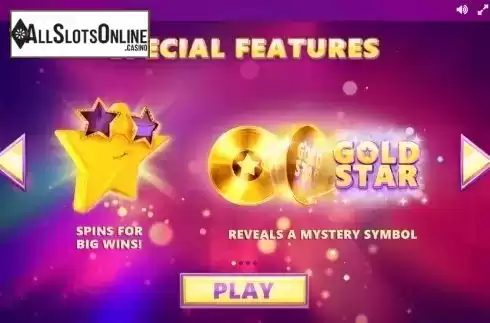 Paytable 1. Gold Star from Red Tiger