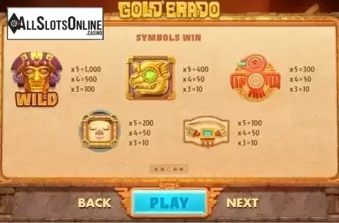 Screen2. Gold'Erado from Cayetano Gaming