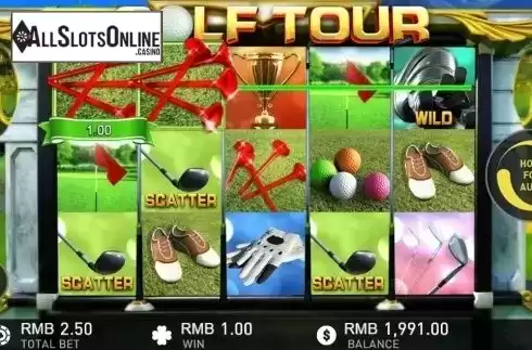 Screen 4. Golf Tour from GamePlay
