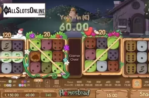 Win Screen 4. Homestead from Air Dice