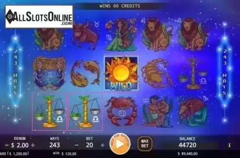 Win Screen. Horoscope (KA Gaming) from KA Gaming
