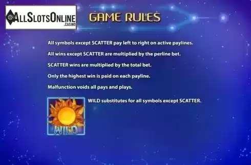 Game Rules. Horoscope (KA Gaming) from KA Gaming