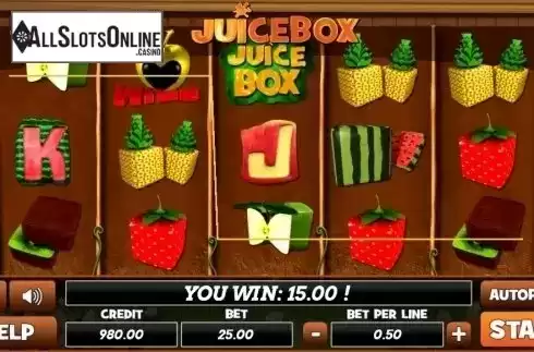 Win Screen. Juicy Box from PlayPearls