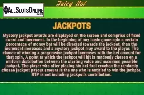 Jackpots. Juicy Hot from Fazi