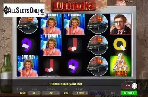Reel Screen. Kuponovka from Five Men Games