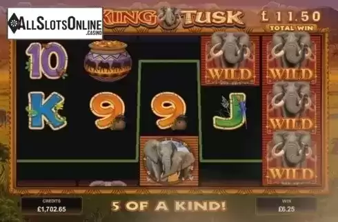 Win Screen 4. King Tusk from Microgaming