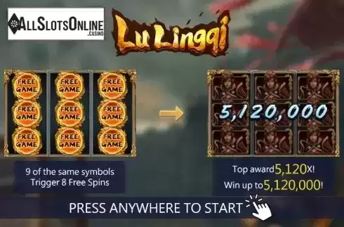 Start screen 1. Lu Lingqi from Dragoon Soft