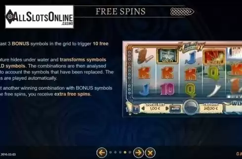 Free Spins. Luck Ness from GAMING1