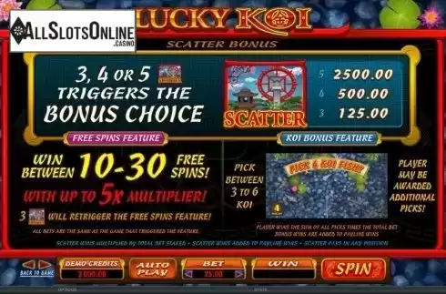 Screen2. Lucky Koi (Microgaming) from Microgaming