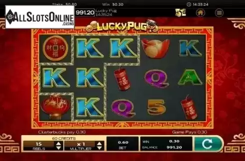 Win screen 3. Lucky Pug from High 5 Games