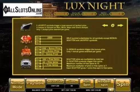 Features. Lux Night from Aiwin Games