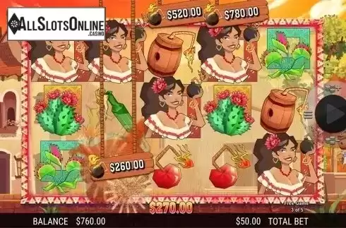 Free spins screen 3. La Bomba from Side City
