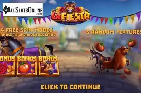 Start Screen. La Fiesta from Relax Gaming