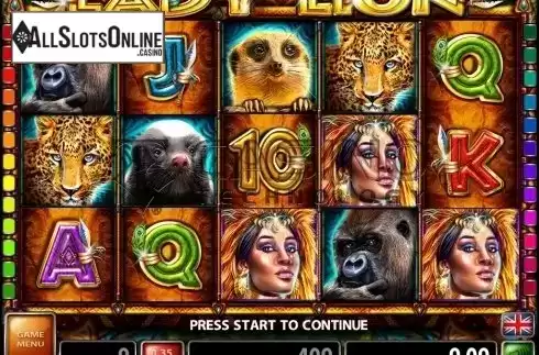 Screen2. Lady Lion from Casino Technology