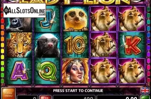 Screen3. Lady Lion from Casino Technology